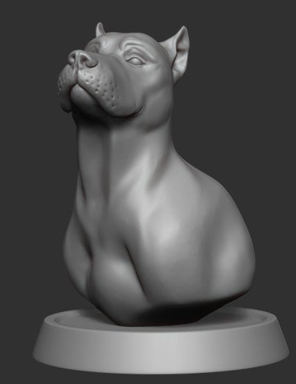 Dog figure 3D model_5