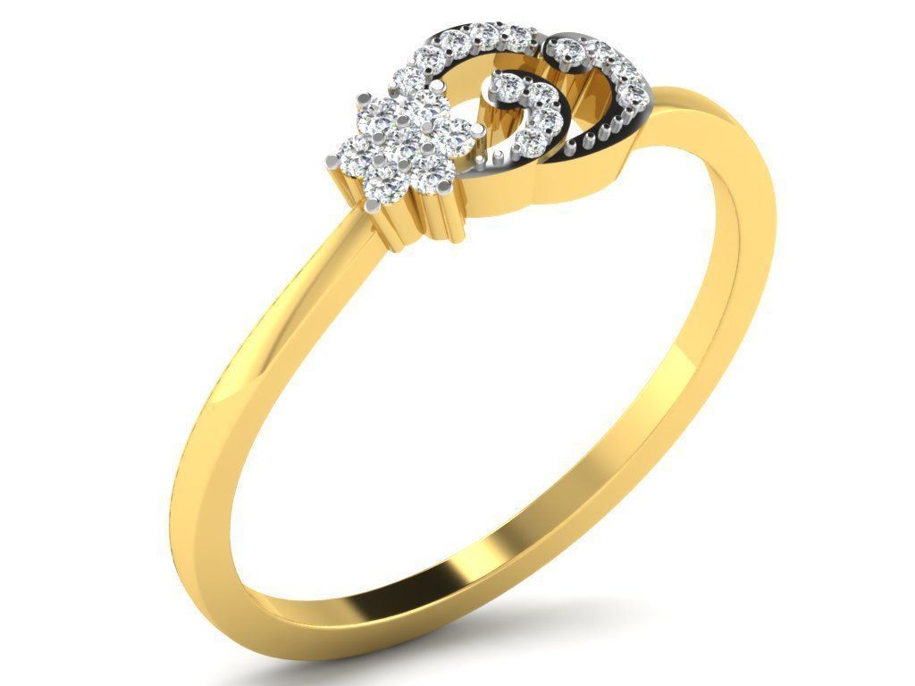 Engagement ring 55 light weight 3dm cad files  part 04 3D print model_26