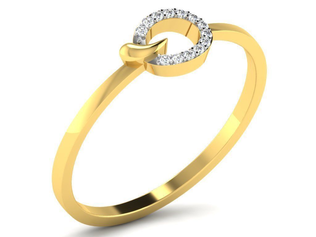  Engagement ring 55 light weight 3dm cad files  part 04 3D print model_1