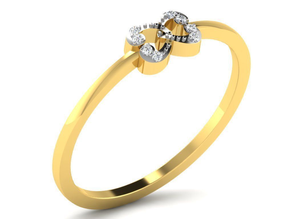  Engagement ring 55 light weight 3dm cad files  part 04 3D print model_4