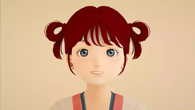 Cartoon Hanfu little girl