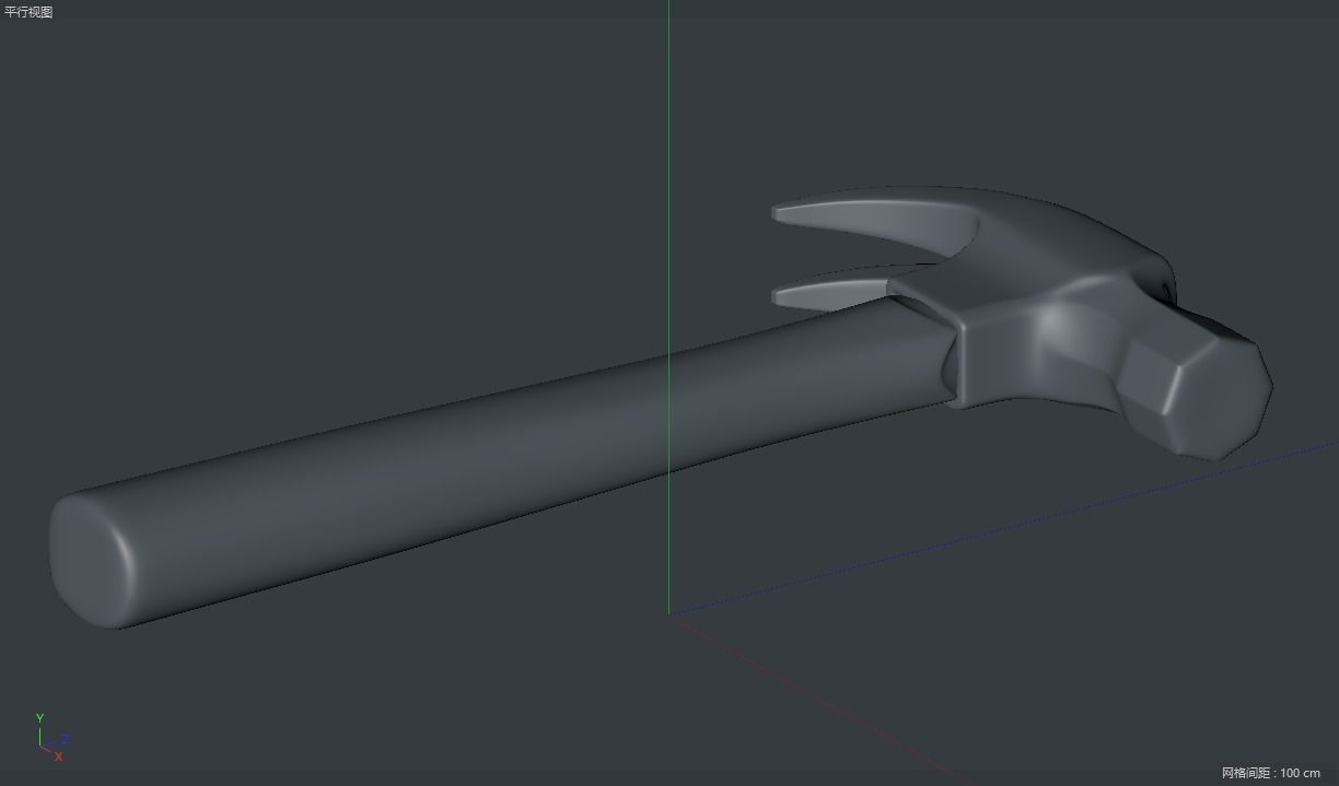  Hammer  hammer claw hammer  nail hammer C4D model 3D model_2