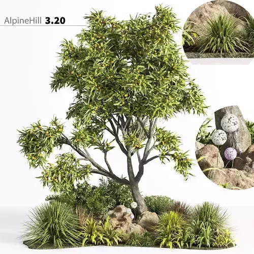Alpine Hill 01 3D model