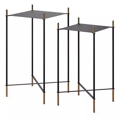  Side Table Set Dagnen By La Forma  3D model