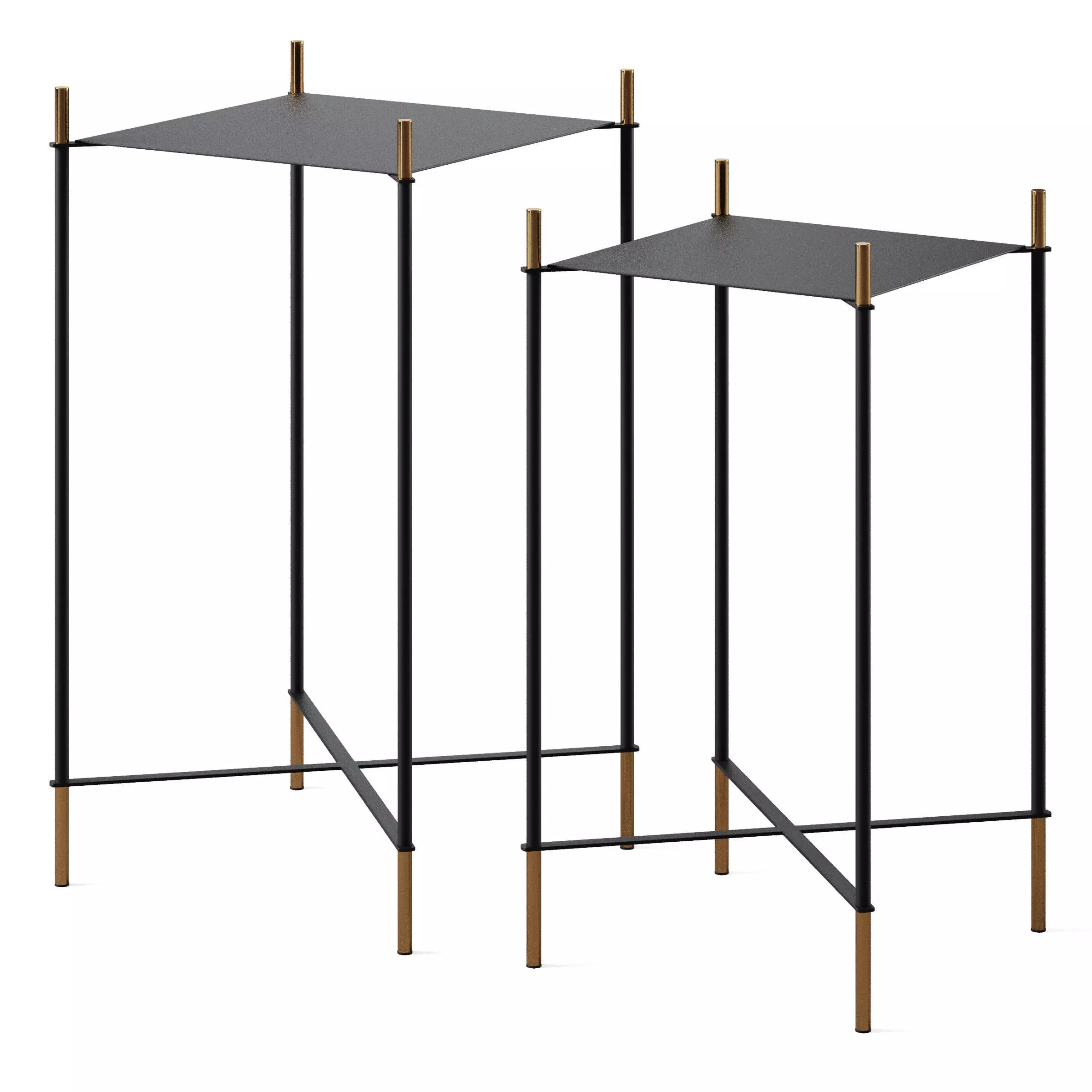 Side Table Set Dagnen By La Forma 3D model_0