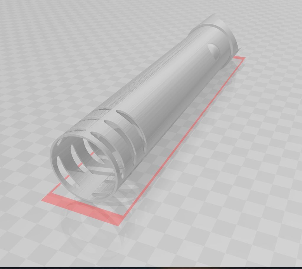 Custom Lightsaber Hilt 3D print model_2