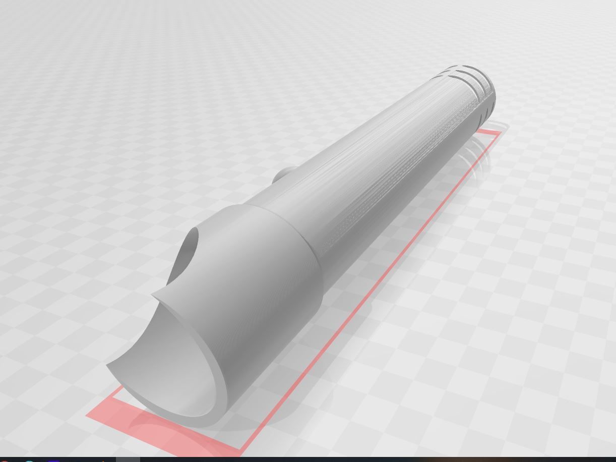 Custom Lightsaber Hilt 3D print model_3
