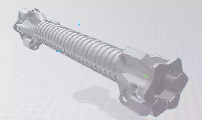 Custom Double Sided Lightsaber 3D print model