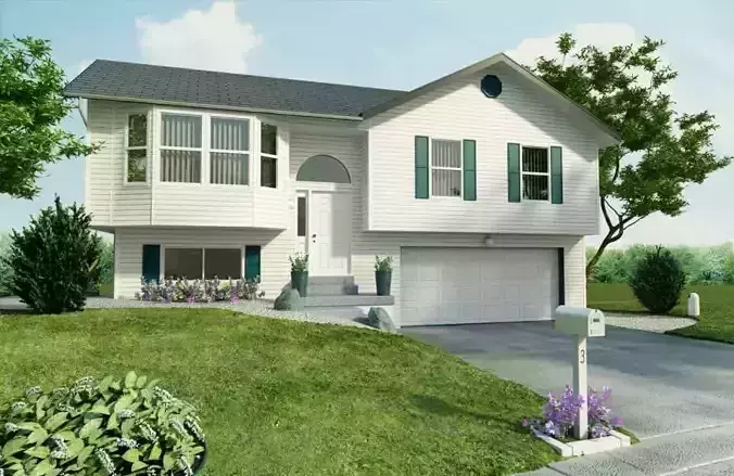 Old Fashion House 3D model