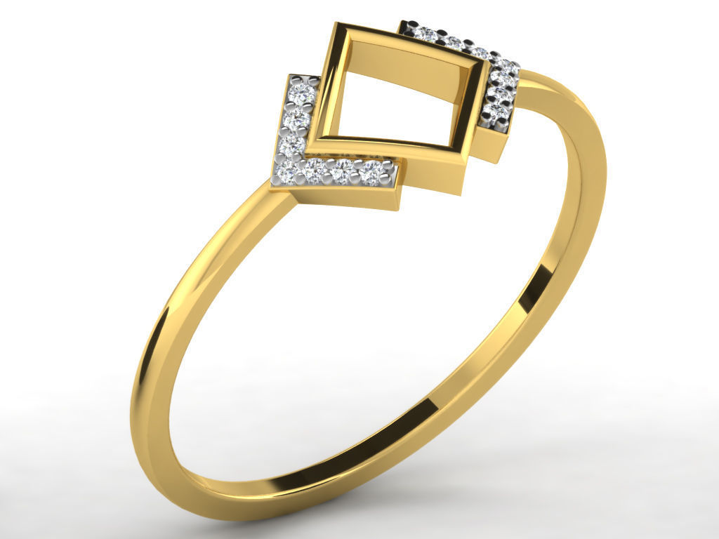  Engagement ring 55 light weight3dm cad files  part 05 3D print model_3