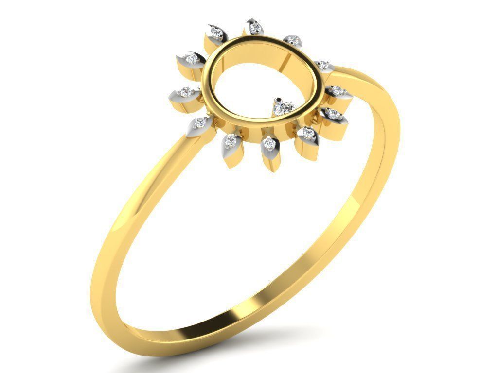  Engagement ring 55 light weight3dm cad files  part 05 3D print model_2