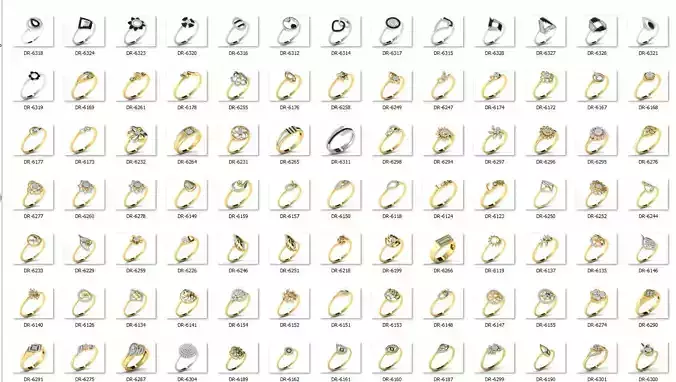  Engagement ring 55 light weight3dm cad files  part 05 3D print model