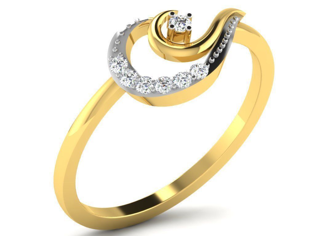  Engagement ring 55 light weight3dm cad files  part 05 3D print model_29