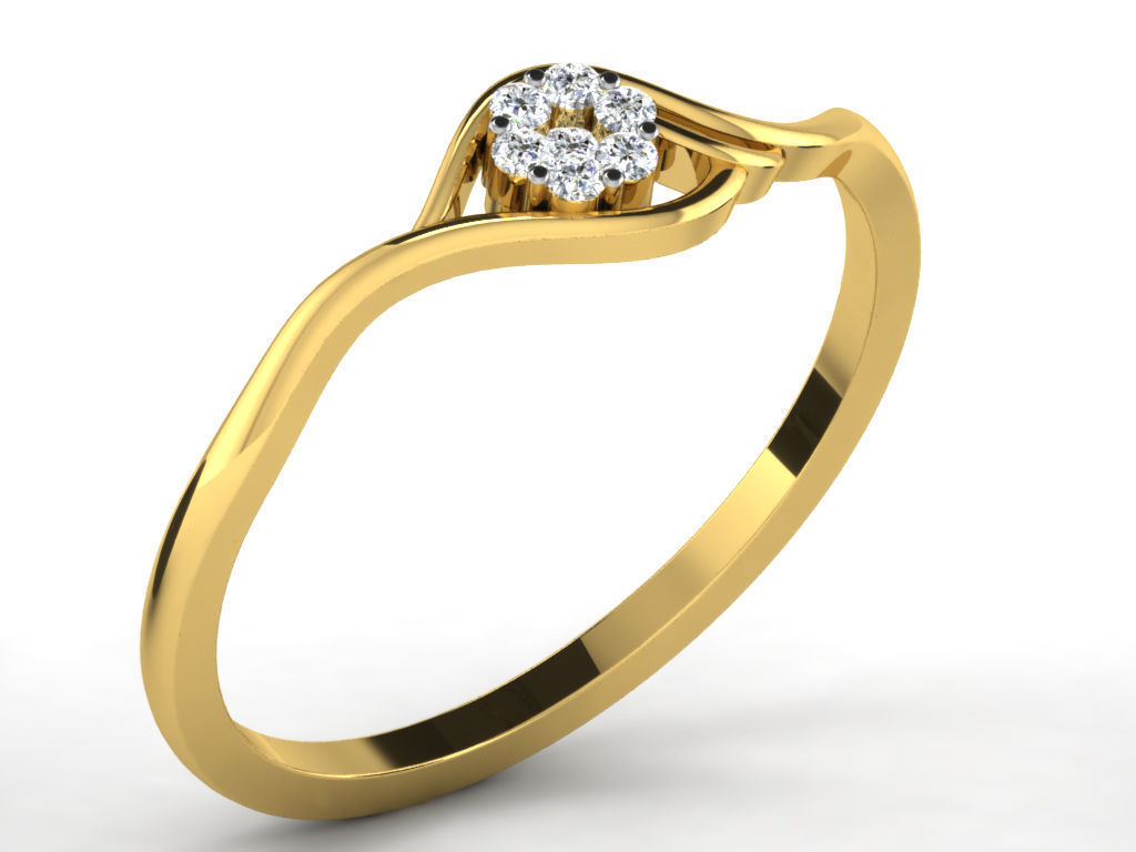  Engagement ring 55 light weight3dm cad files  part 05 3D print model_36