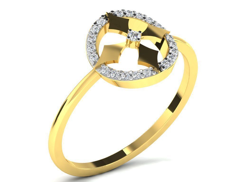  Engagement ring 55 light weight3dm cad files  part 05 3D print model_17