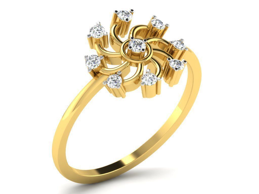  Engagement ring 55 light weight3dm cad files  part 05 3D print model_24