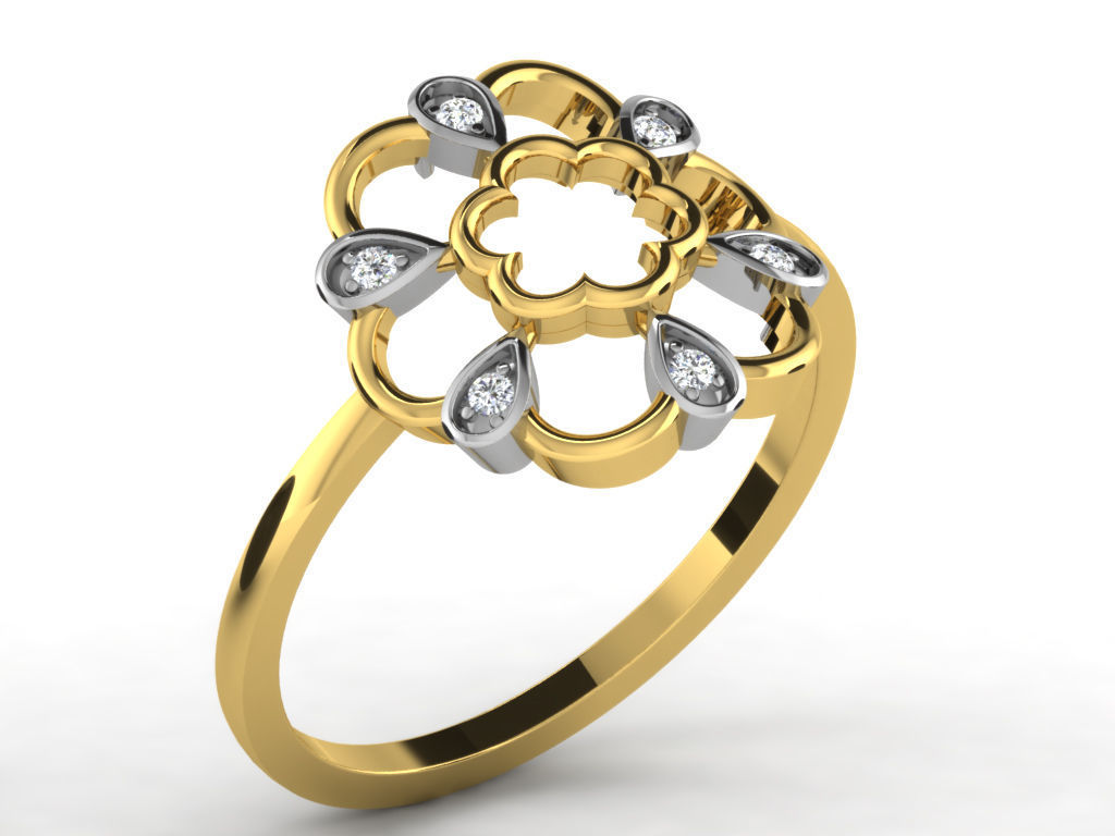  Engagement ring 55 light weight3dm cad files  part 05 3D print model_48