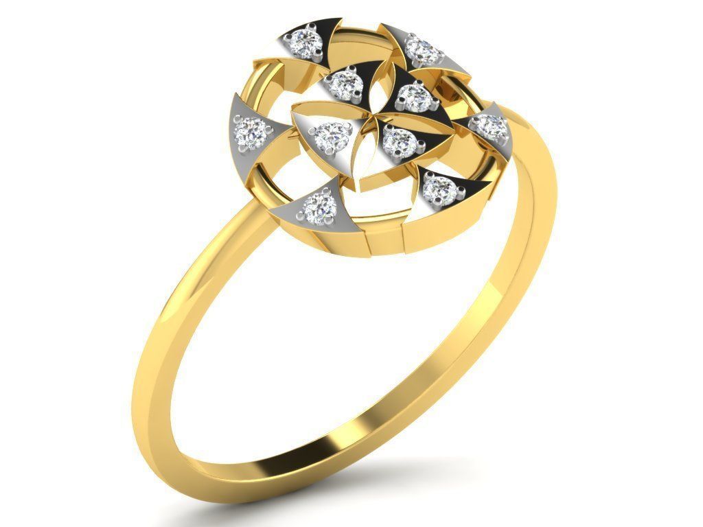  Engagement ring 55 light weight3dm cad files  part 05 3D print model_25