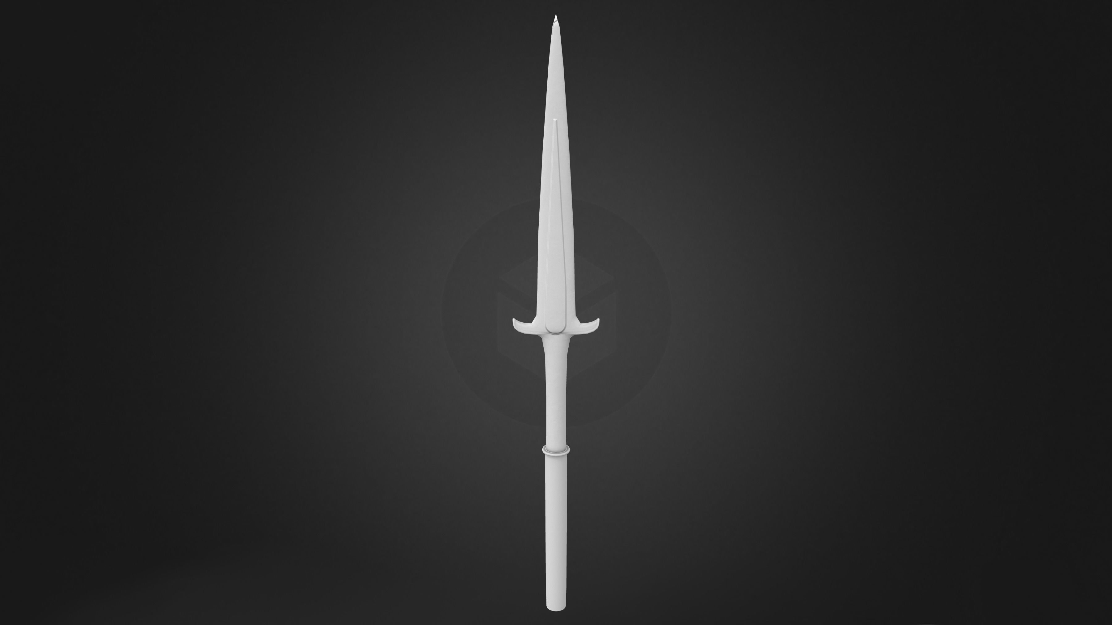 Spartan Roman Broken Spear Of Leonidas Low-poly 3D model_8