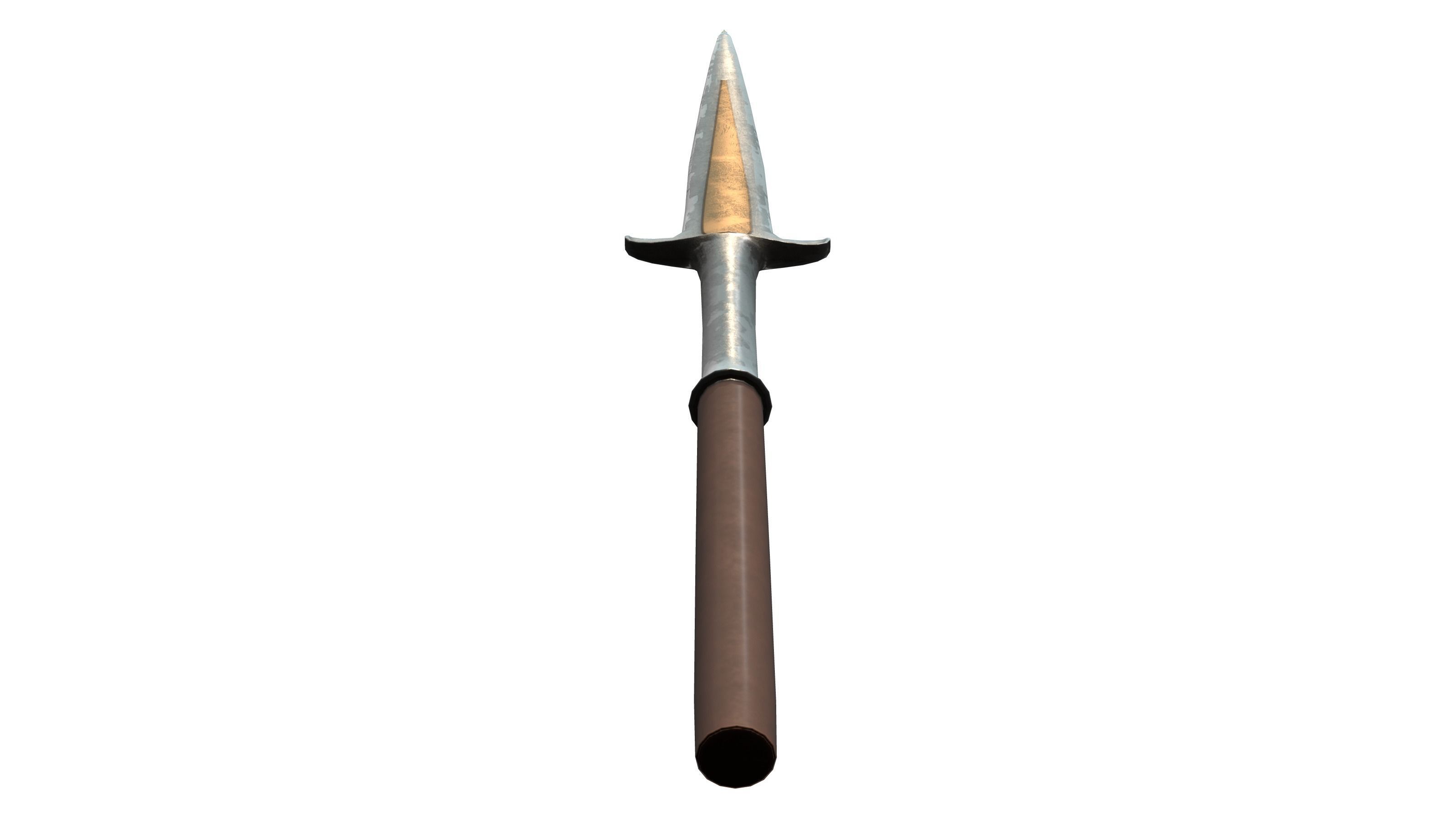 Spartan Roman Broken Spear Of Leonidas Low-poly 3D model_5