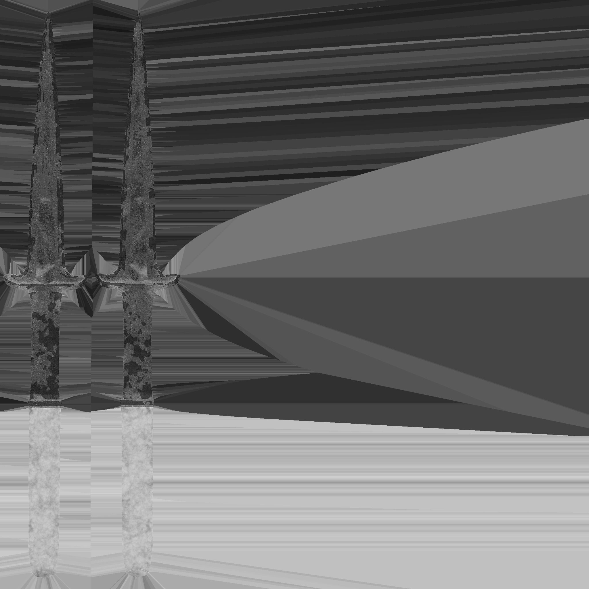 Spartan Roman Broken Spear Of Leonidas Low-poly 3D model_9