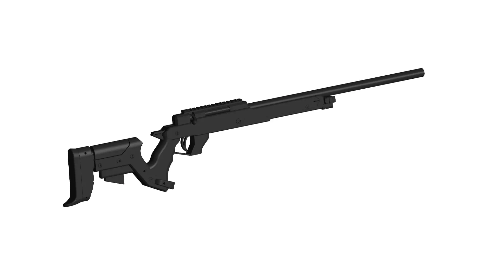sniper rifle 3D model_0