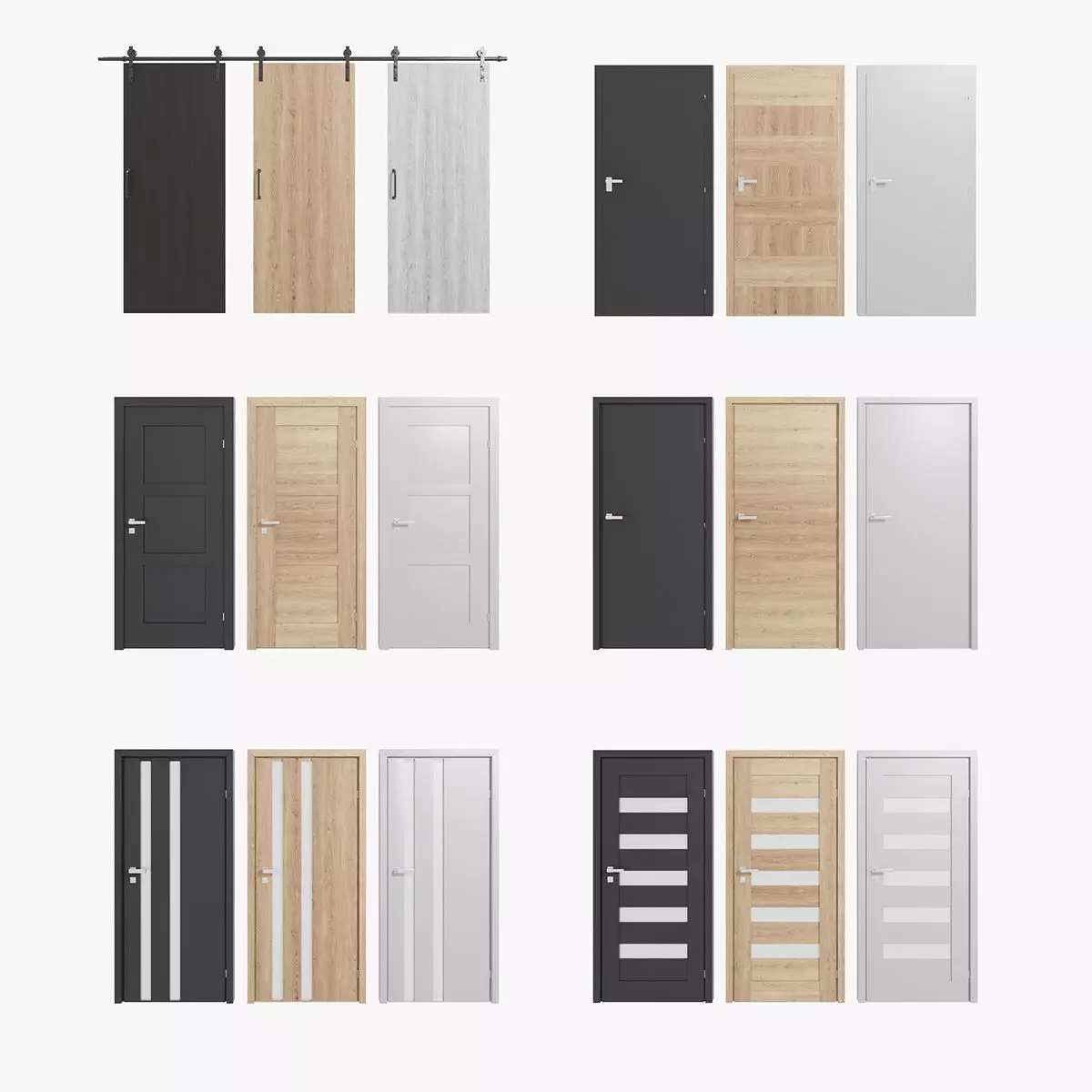 Interior Doors Pack 3D model