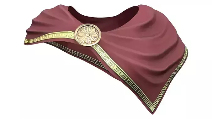 Roman Spartan Female Commander Soldier Shawl Low-poly 3D model