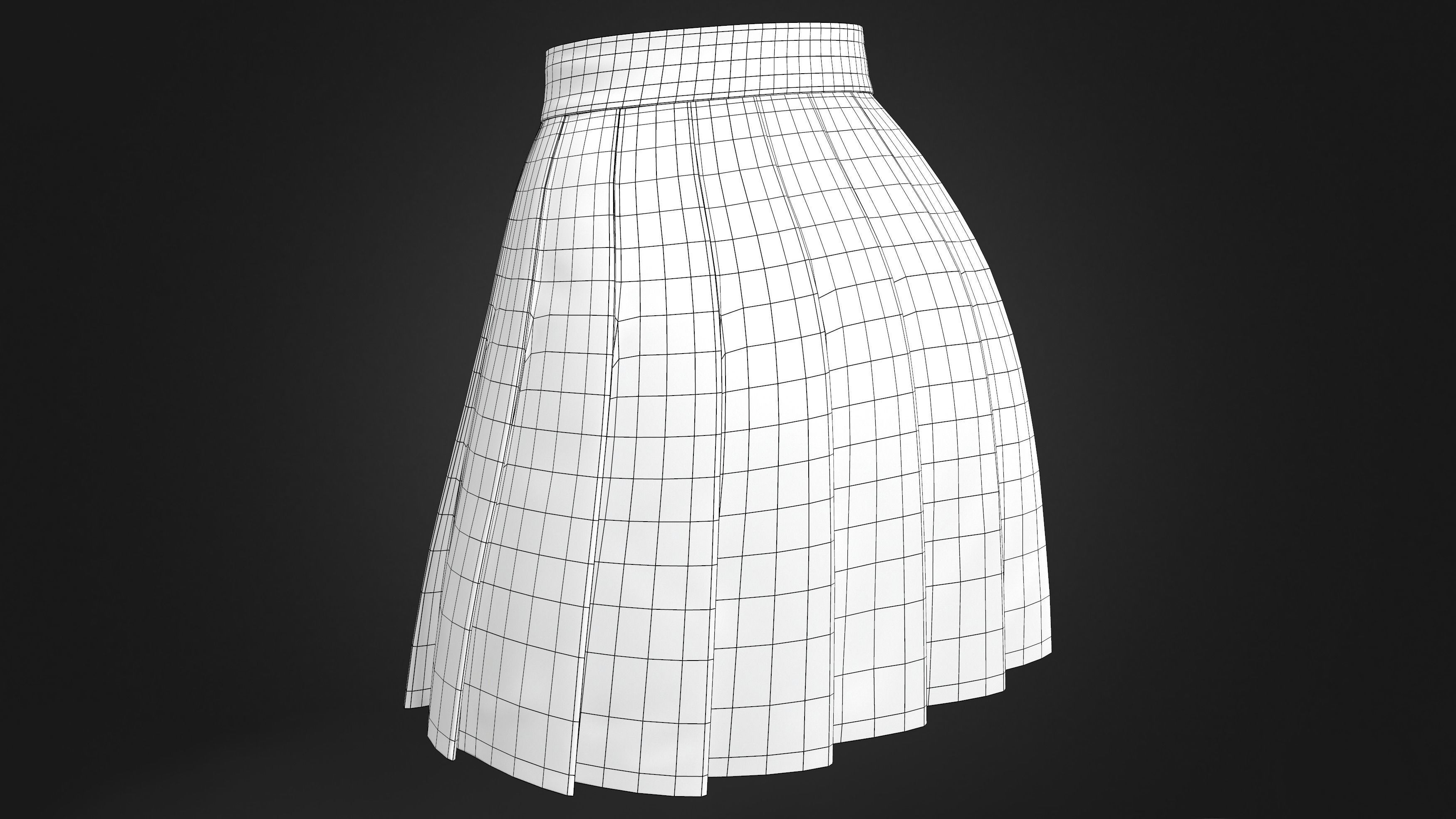 3D White Lines, Lower Waist. Mini Skirt - Versatile Fashion for Every Occasion