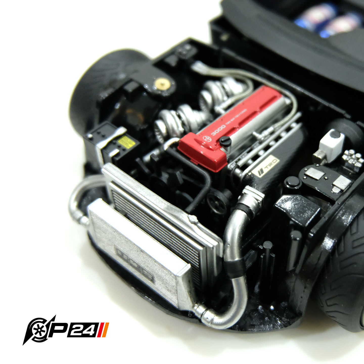 Tamiya Supra twin turbo set 3D print model_1