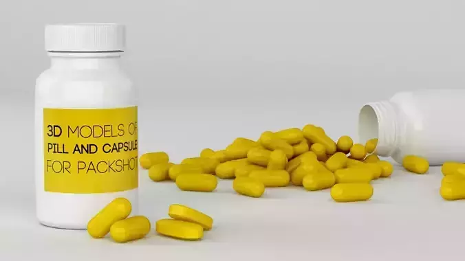 Bottles With Pill And Capsule