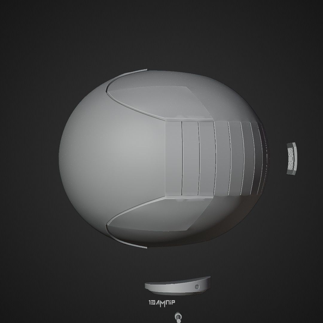 Mandalorian Helmet 1 3D print model_20