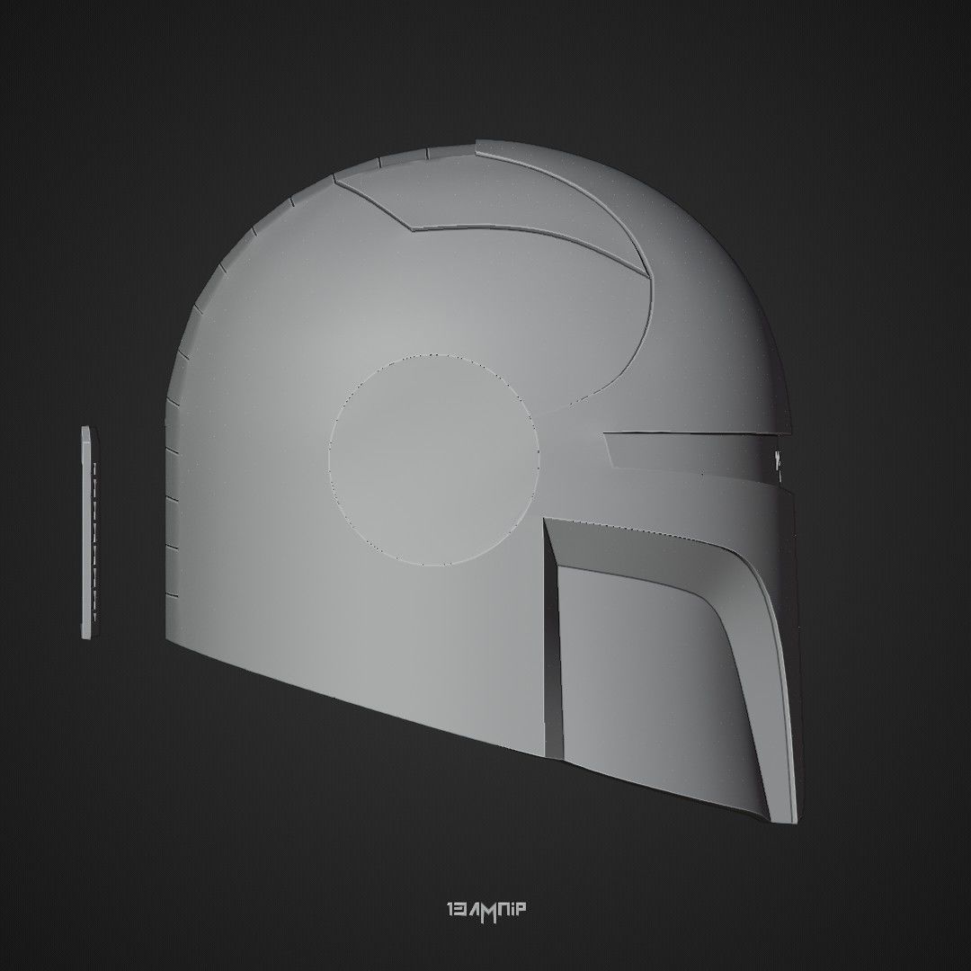 Mandalorian Helmet 1 3D print model_28