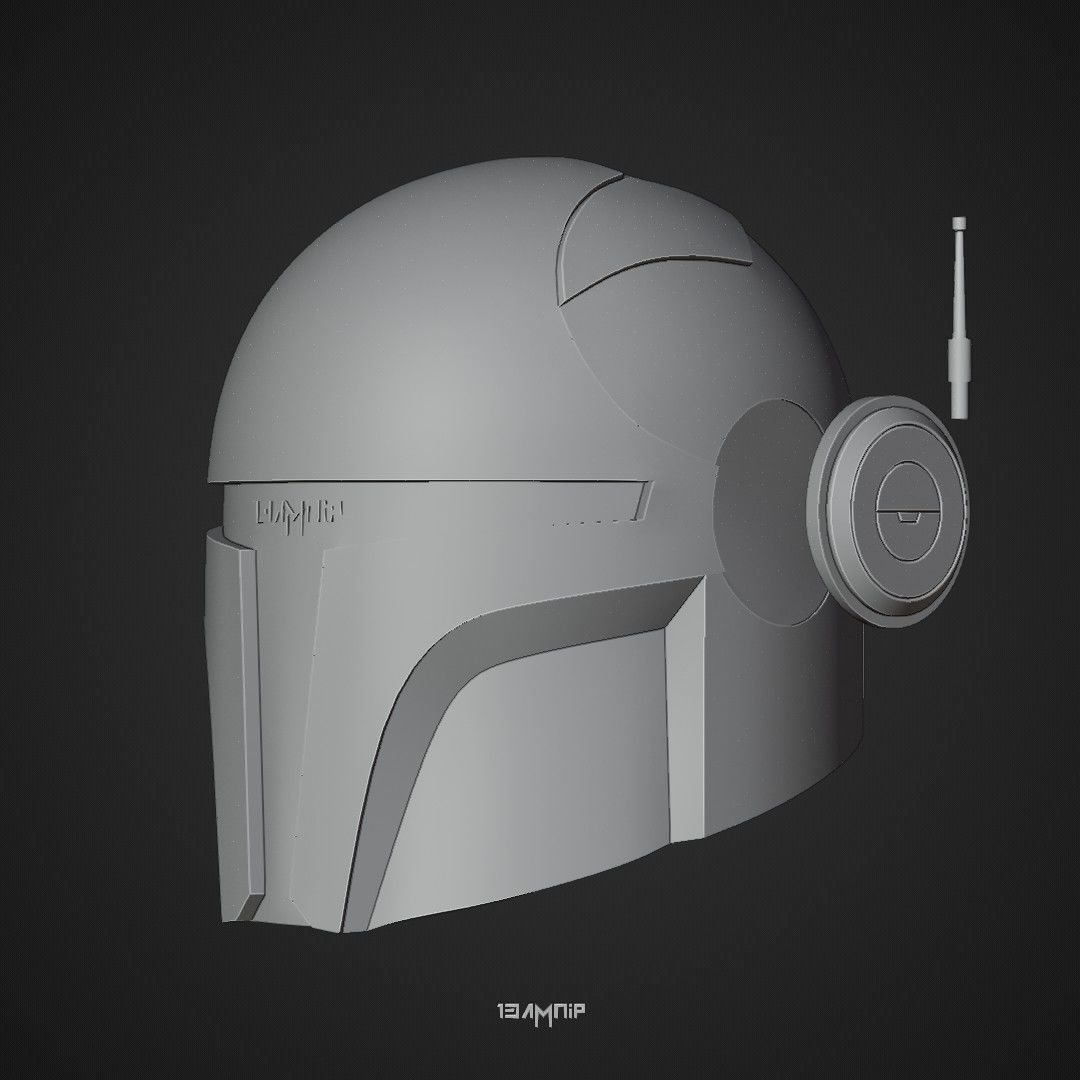 Mandalorian Helmet 1 3D print model_23