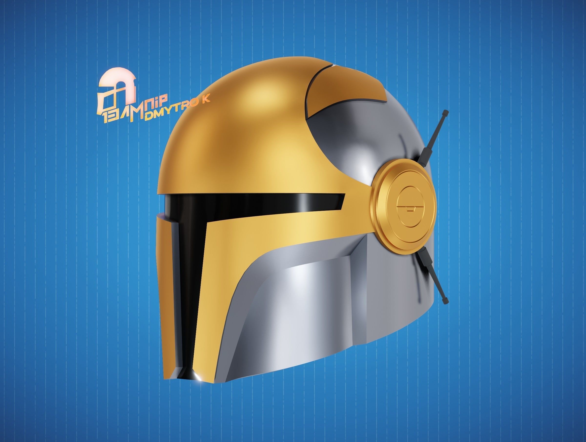 Mandalorian Helmet 1 3D print model_1