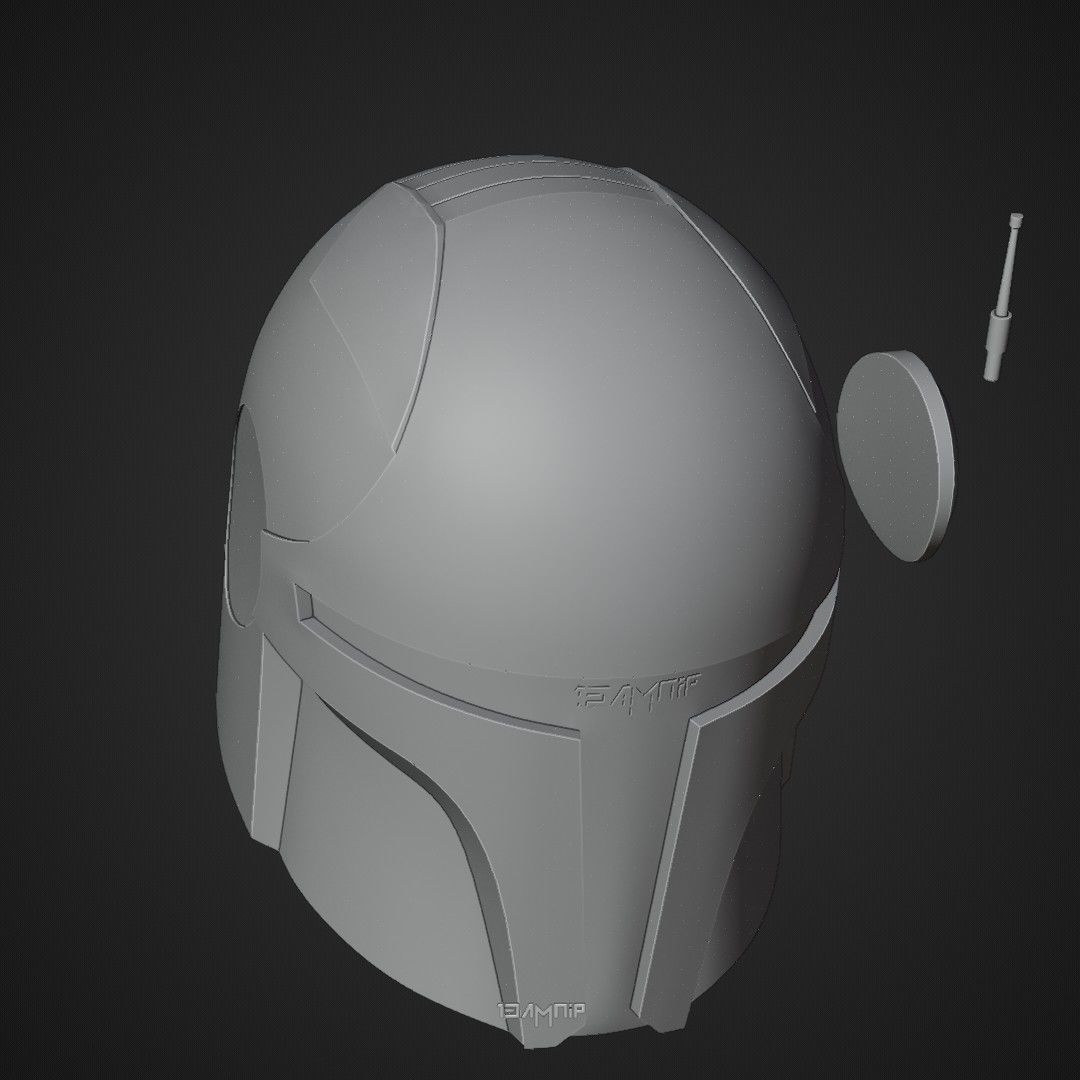 Mandalorian Helmet 1 3D print model_22