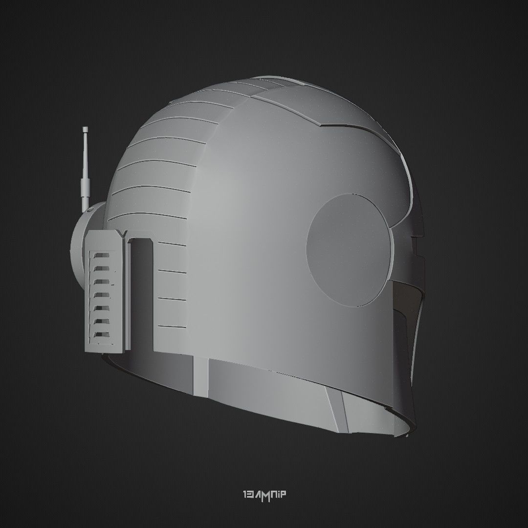 Mandalorian Helmet 1 3D print model_27