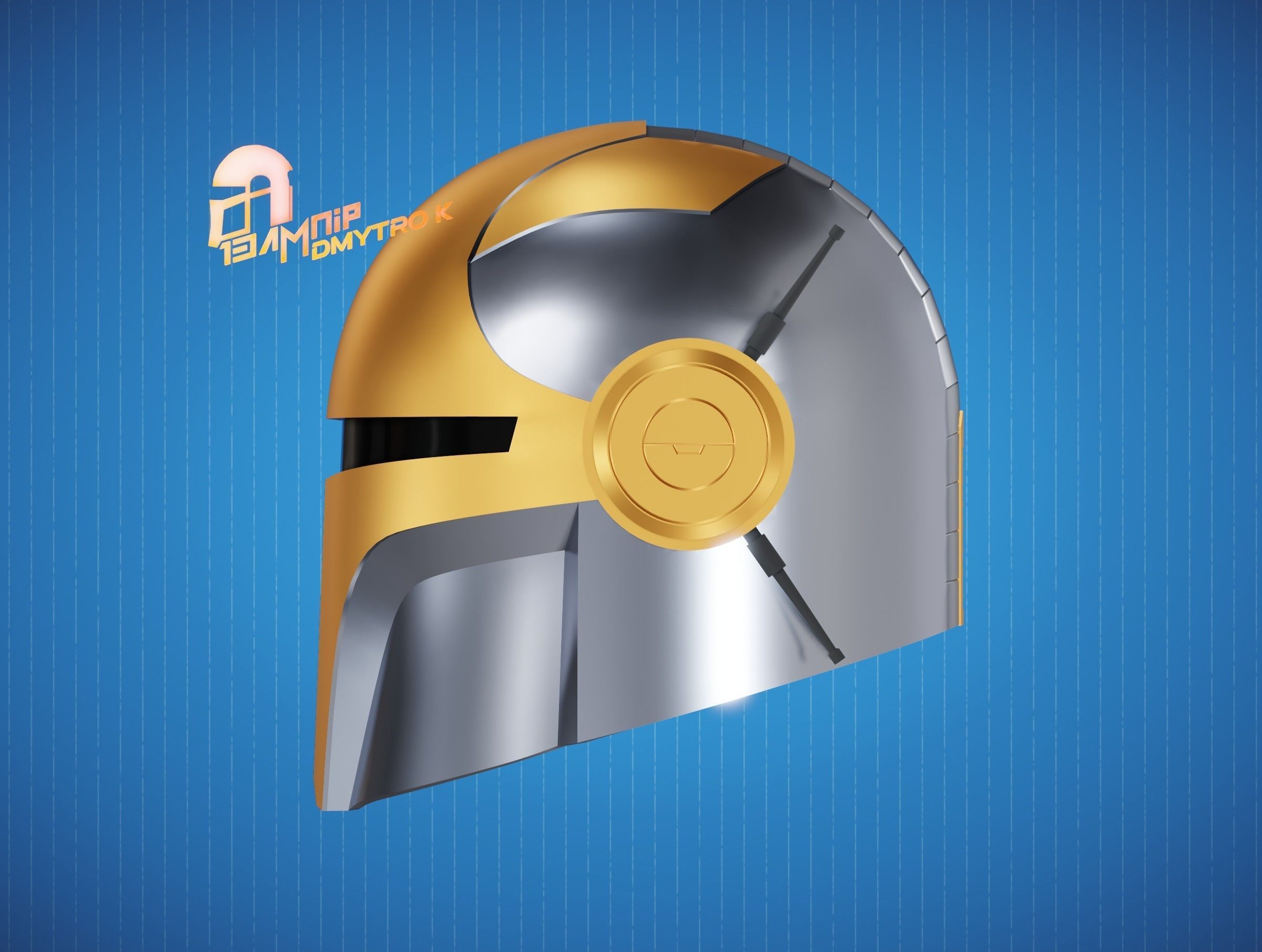 Mandalorian Helmet 1 3D print model_2