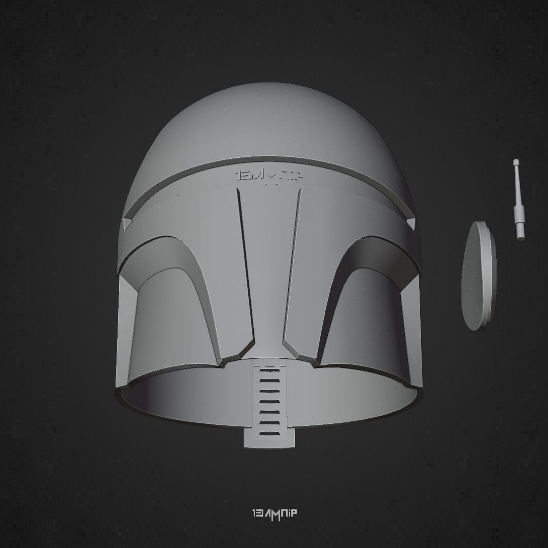 Mandalorian Helmet 1 3D print model_18
