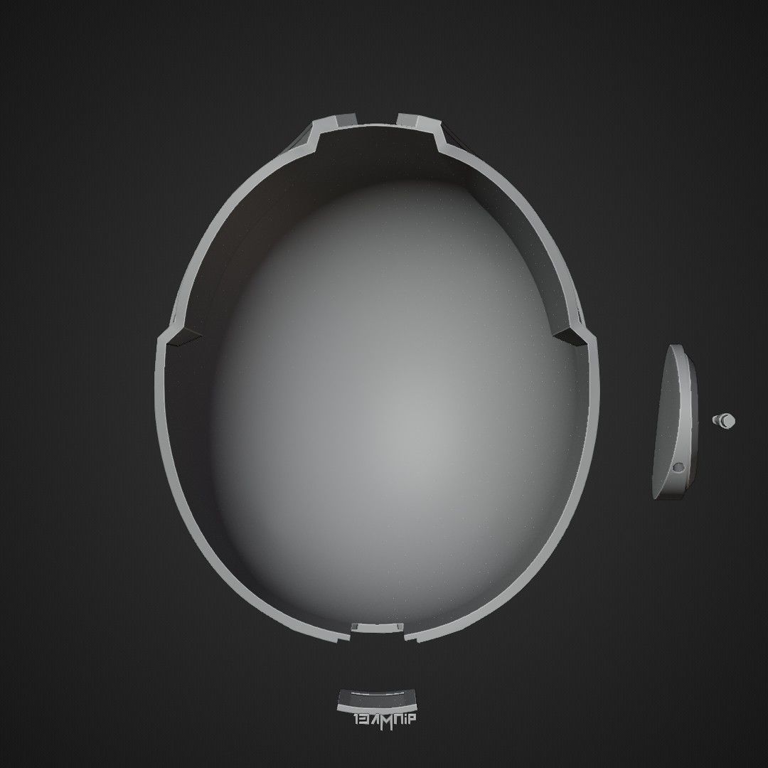 Mandalorian Helmet 1 3D print model_21