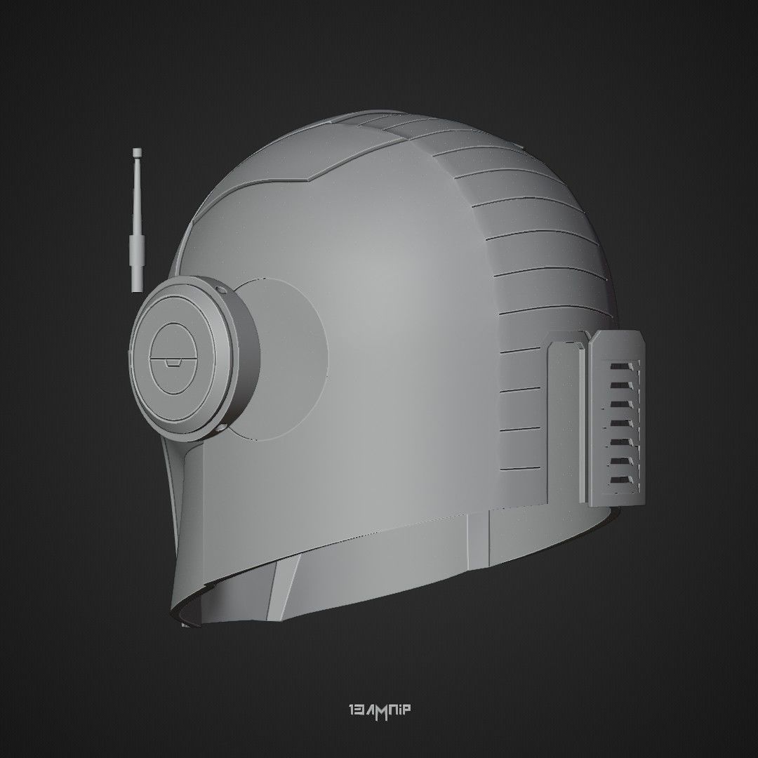 Mandalorian Helmet 1 3D print model_25
