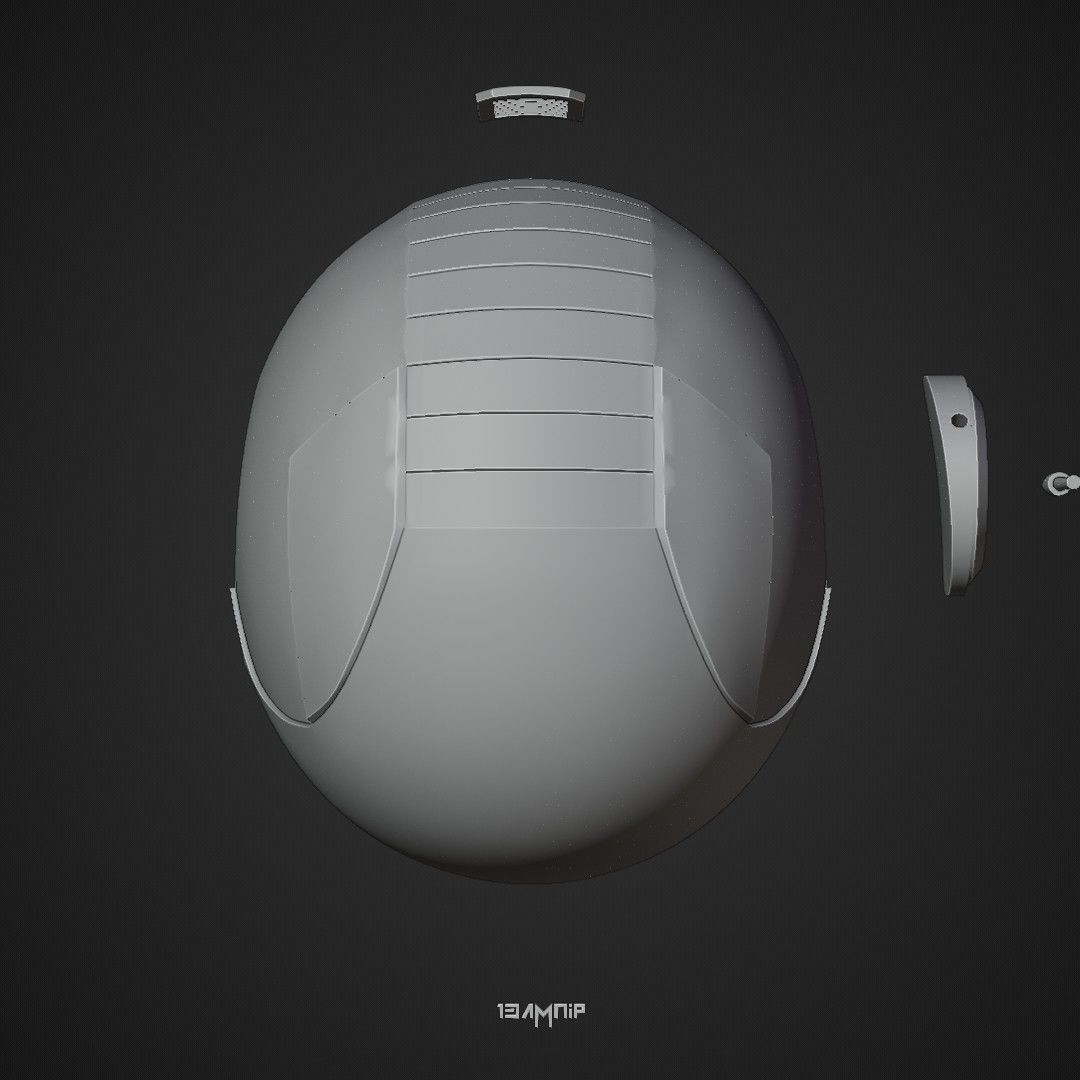 Mandalorian Helmet 1 3D print model_19