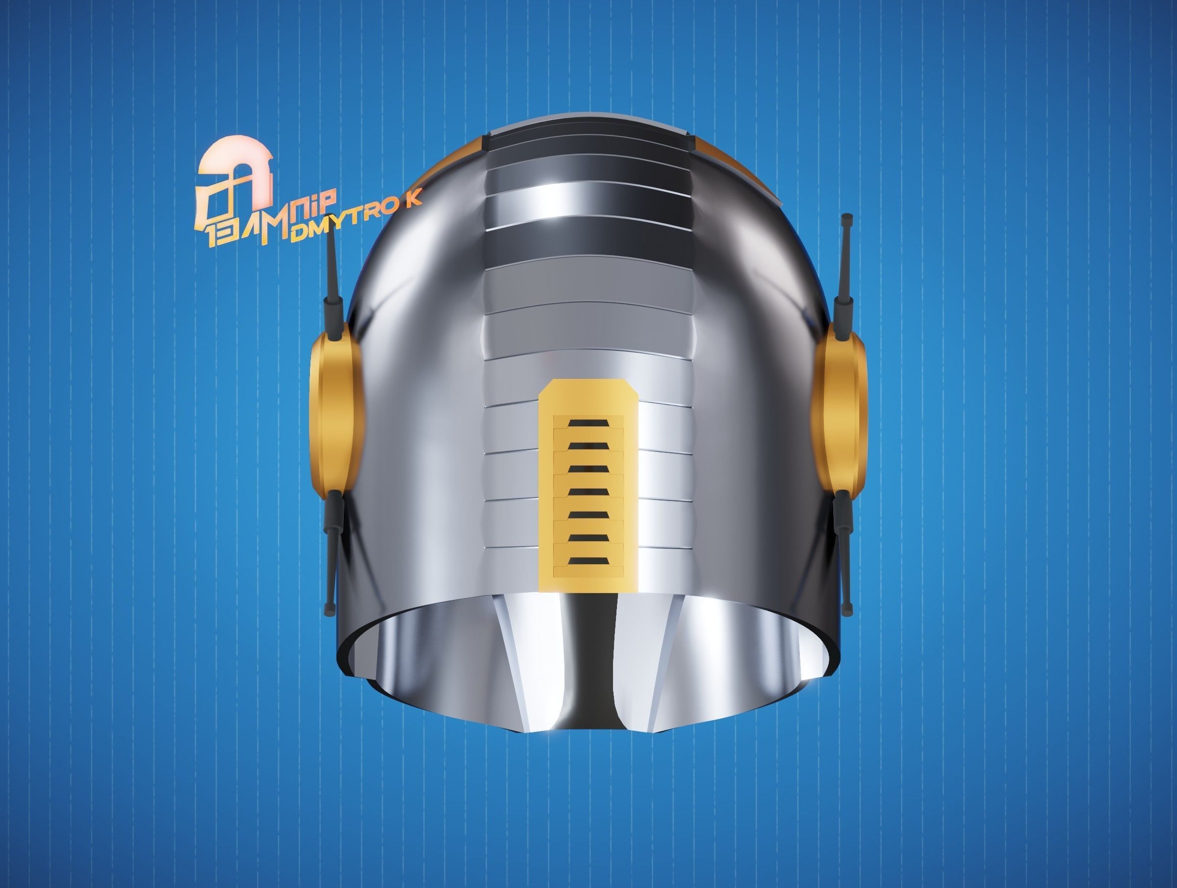 Mandalorian Helmet 1 3D print model_4