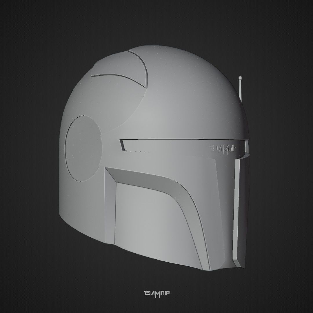 Mandalorian Helmet 1 3D print model_29