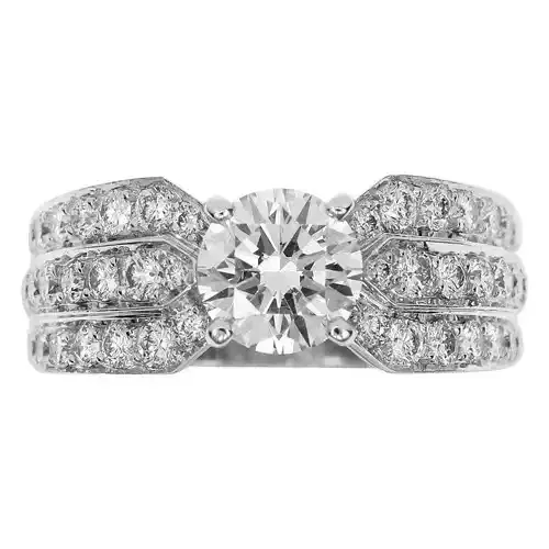 YD209 amethyst engagement ring