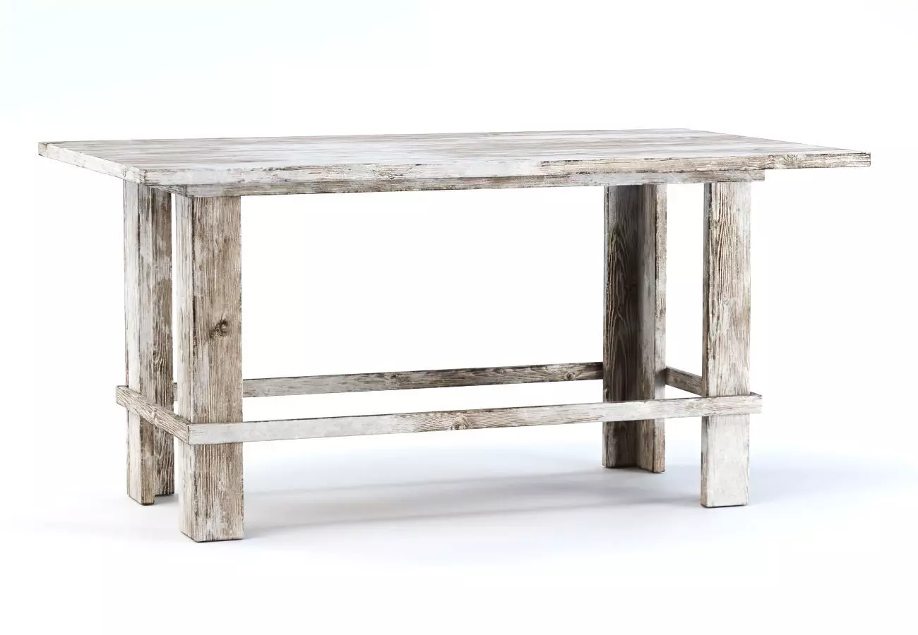 Eric Wooden Dining Table SD18 by Bpoint Design  Low-poly 3D model_0