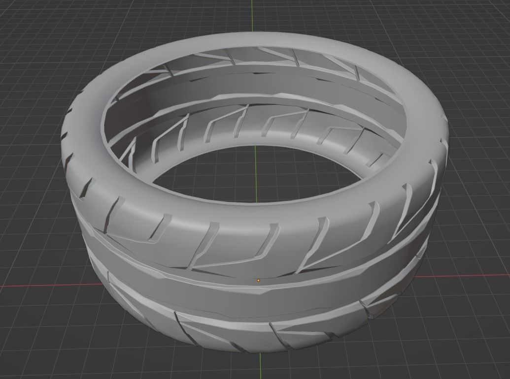 Nitto NT05 - Tires - Game Ready Low-poly 3D model_2