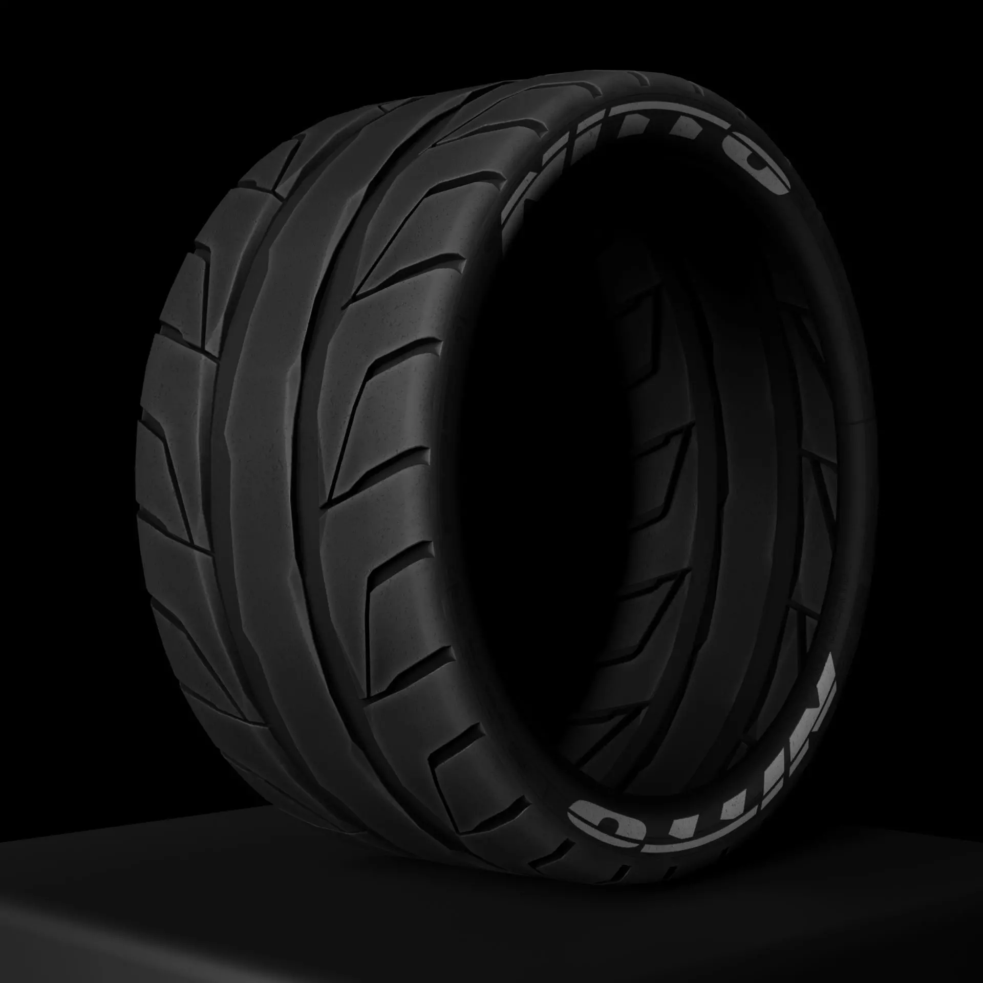Nitto NT05 - Tires - Game Ready Low-poly 3D model_0