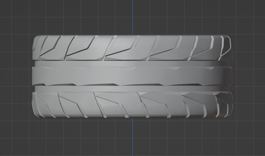 Nitto NT05 - Tires - Game Ready Low-poly 3D model_4