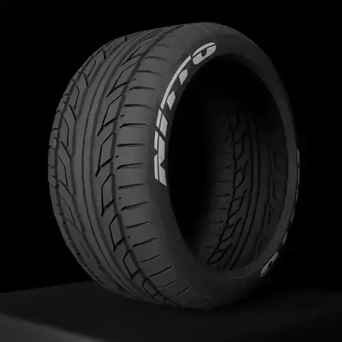 Nitto NT555 - Tires - Game Ready Low-poly 3D model